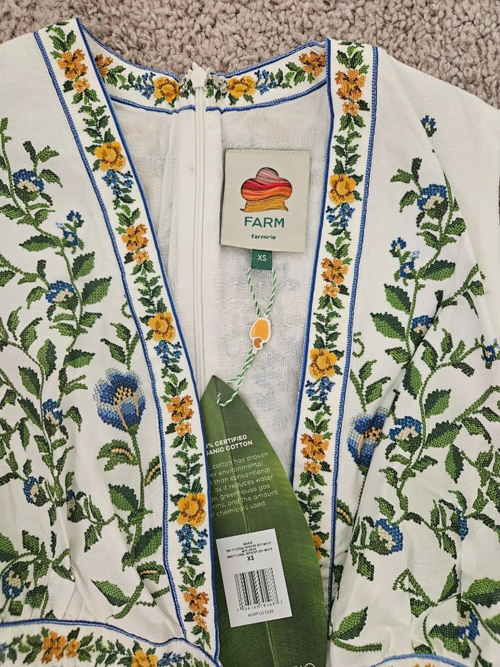 Farm Rio Tapestry Dress XS - Picture 2 of 4